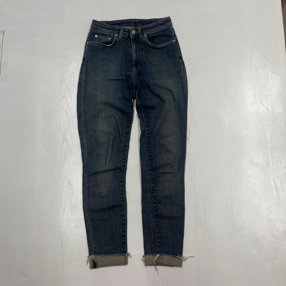 Acne Studios Skinny Fit Jeans in Mid Tinted Blue
